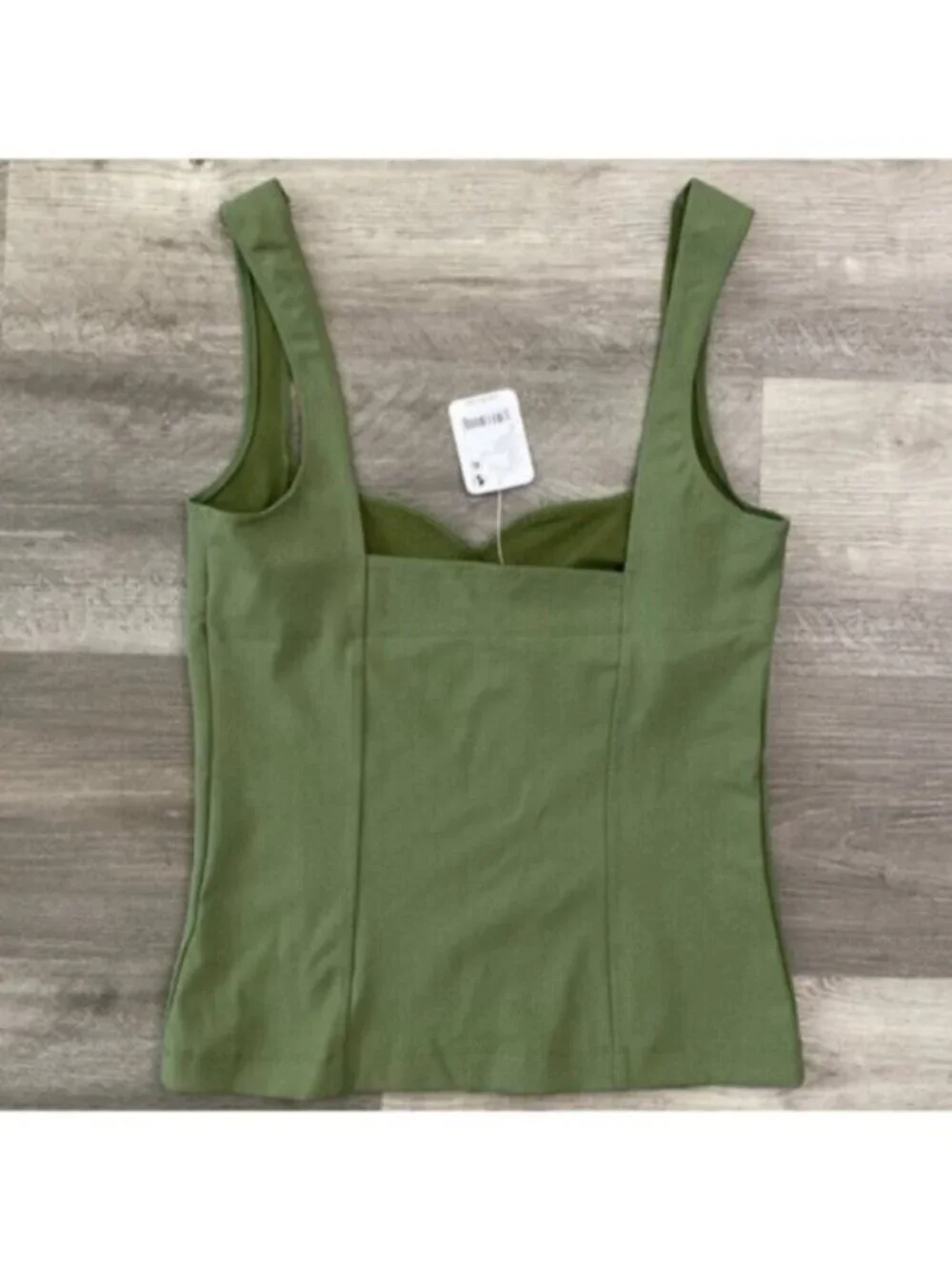Free People Somewhere Sometime Tank Womens Small Evergreen Woods Cami Top Boho